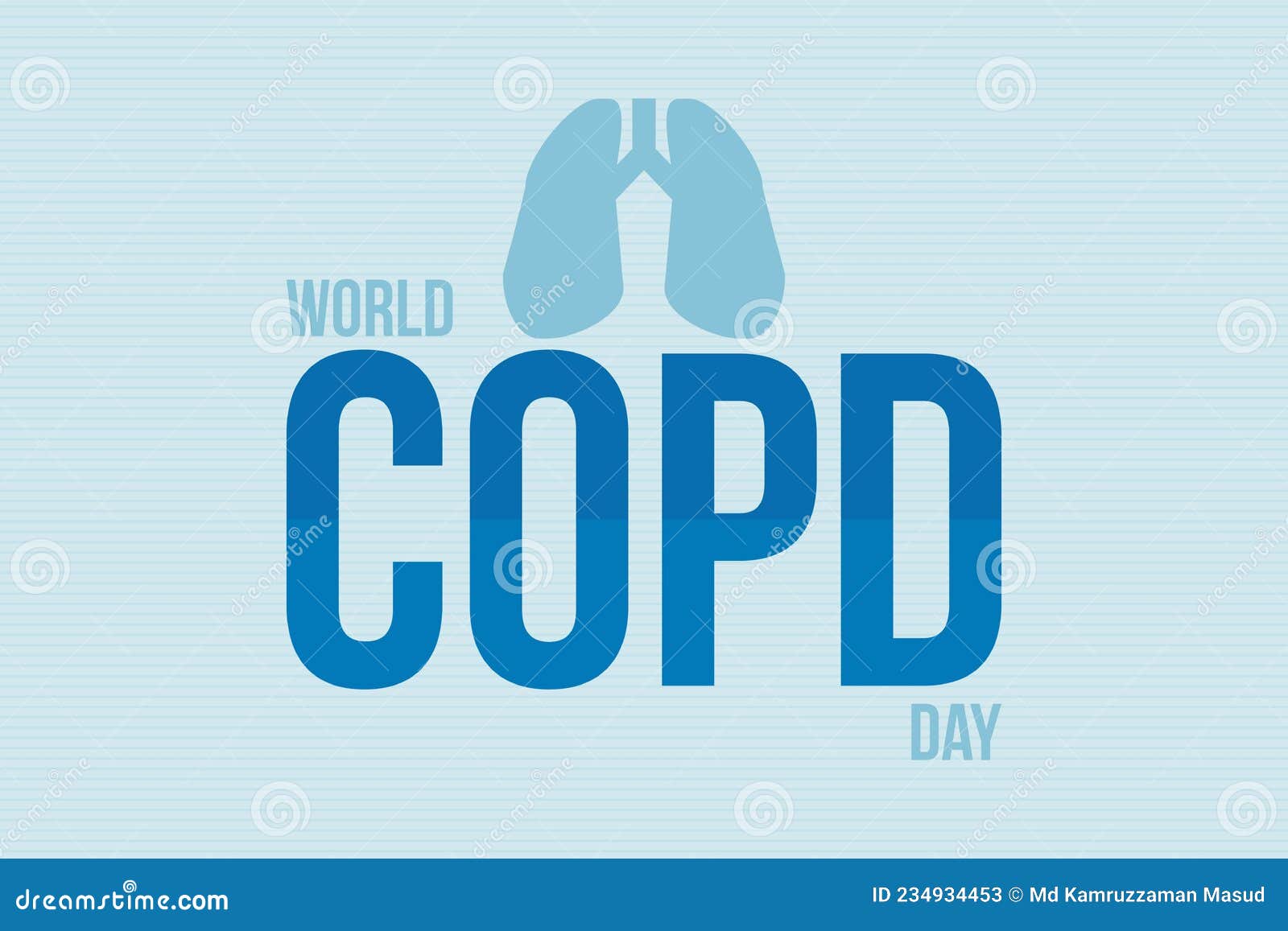 world copd day typography  . world chronicÃÂ  obstructive pulmonary disease day.
